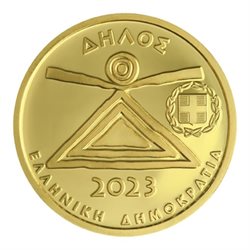 Griechenland - 50 Euro gold, CULTURAL HERITAGE - DELOS, 2023