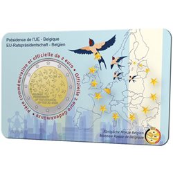 Βέλγιο – 2 Ευρώ, Προεδρία Ευρωπαϊκής Ένωσης, 2024 (coin card FR)