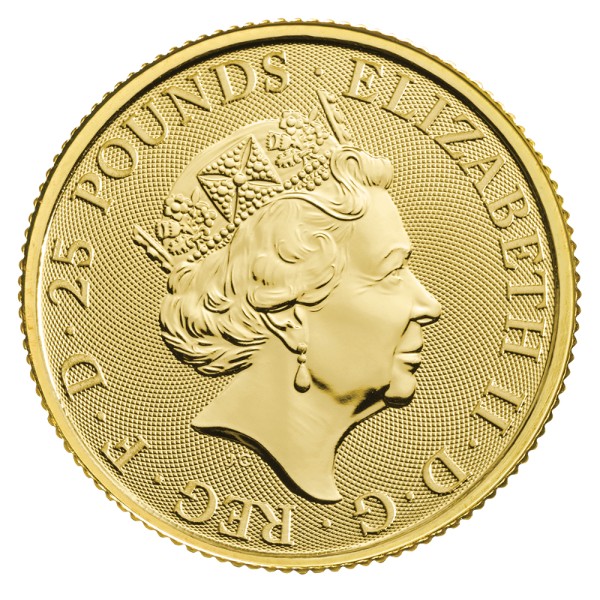 Großbritannien - Goldmunze 1/4 oz, Greyhound, 2021