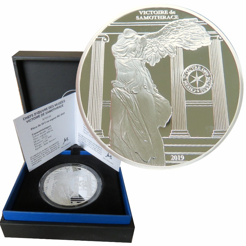 France - 10 Euro silver, VICTORY OF SAMOTHRACE, 2019