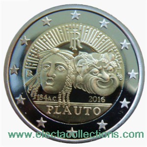 Italie - 2 Euro, PLAUTO, 2016 (unc)