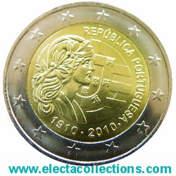 Portugal – 2 Euro, República Portuguesa, 2010