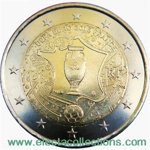 Commémorative 2 euros france 2016 UNC - Football UEFA euro 2016