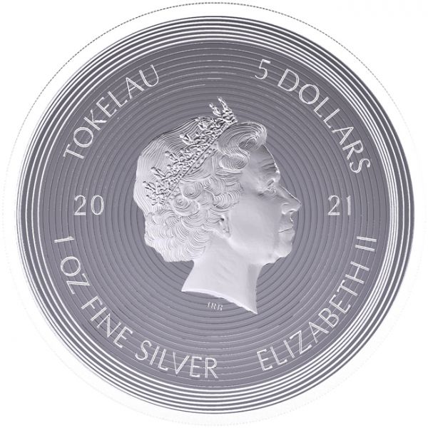 Tokelau - Moneda de plata BU 1 oz, MONA LISA, 2021