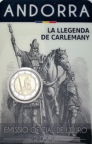 Andorra - 2 Euro, the Legend of Charlemagne, 2022