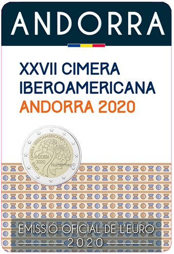 Andorre -  2 Euro, Sommet ibéro-américain, 2020