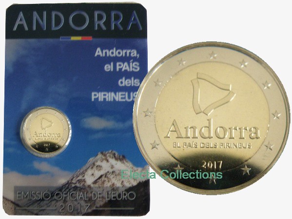 Andorra - 2 Euro, il Paese dei Pirenei, 2017
