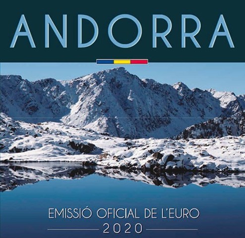 Andorra - Euromunzen, Original Kursmunzensatz BU 2020