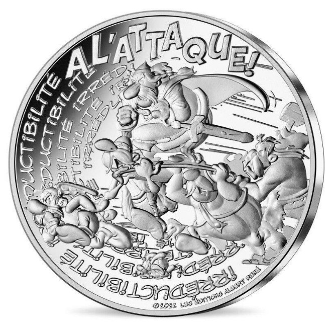 Francia - 10 Euro Argento, Asterix Irreducibility, 2022