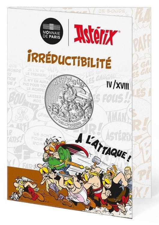 Γαλλία - 10 Ευρώ αργυρό Asterix το Αμείωτο, 2022