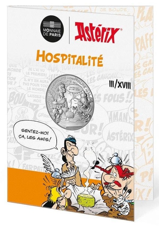 France - 10 Euro Argent, Asterix Hospitalité, 2022
