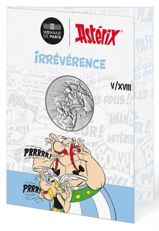 Γαλλία - 10 Ευρώ αργυρό Asterix η Ασέβεια, 2022