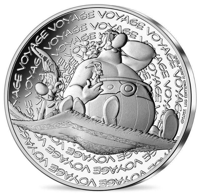 France - 10 Euro Silver Asterix Travel, 2022