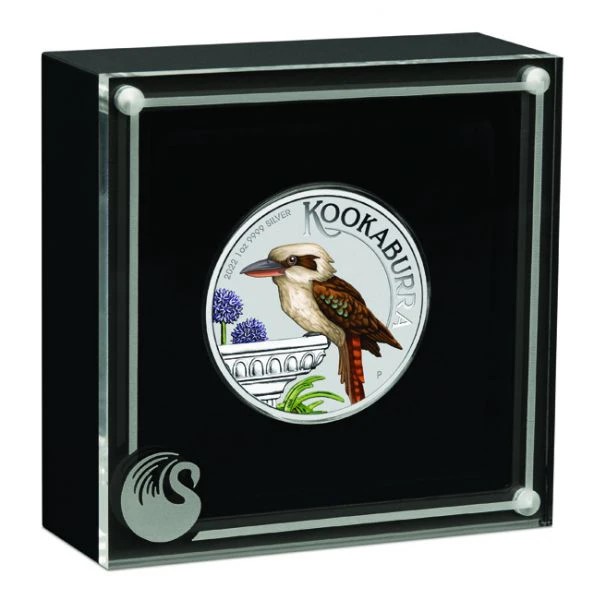 Australia - Moneda de plata 1 oz, Kookaburra, 2022 (coloured)