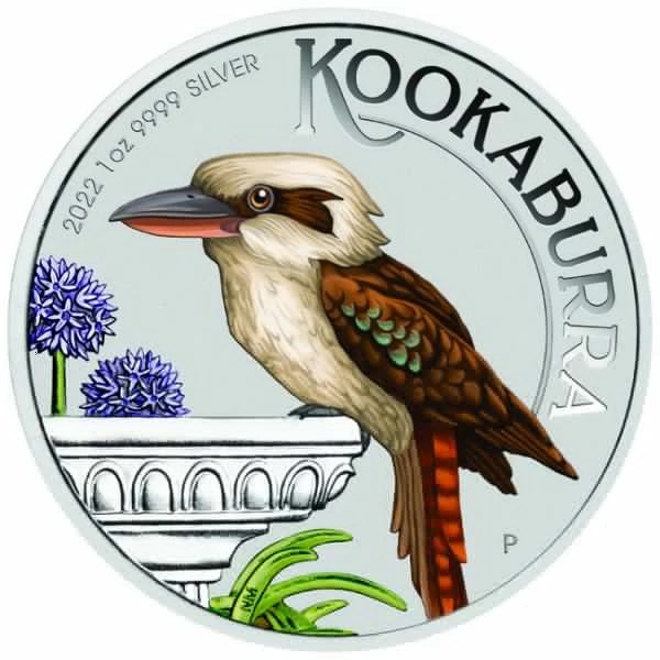Αυστραλία - Αργυρό νόμισμα 1 oz, Kookaburra, 2022 (έγχρωμο)
