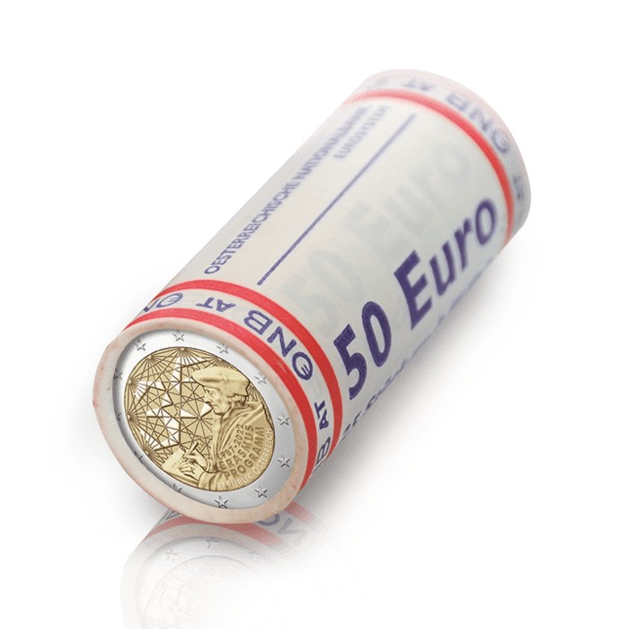 Austria – 2 Euro, ERASMUS PROGRAMME, 2022 (rolls)