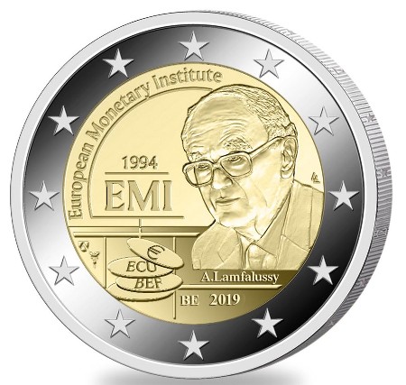 Βέλγιο – 2 Ευρώ, Ευρωπαϊκό Νομισματικό Ίδρυμα, 2019 (BU in capsule)
