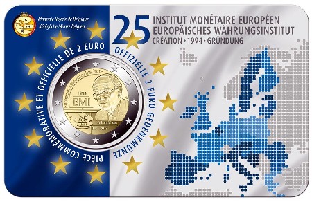 Belgio - 2 Euro, Istituto monetario europeo, 2019 (coin card)