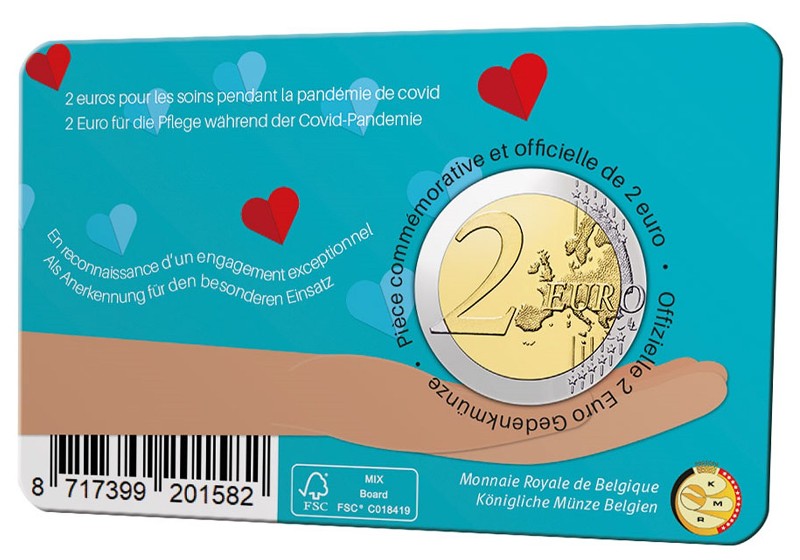 Belgica - 2 Euro, Health care during pandemic, 2022 (NL)