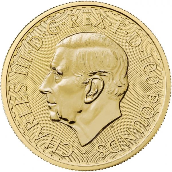 Großbritannien - Goldmunze BU 1 oz, Britannia, 2023 (KING)