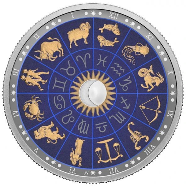Canada - Signs of the Zodiac 2 Ounce Silver, 2022
