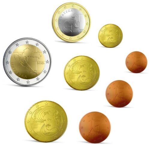 Croatia - The first complete Euro coins set 2023 (unc)