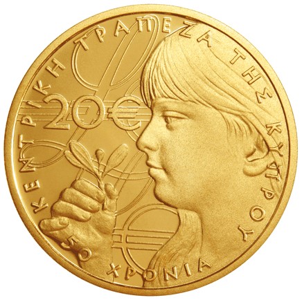 Cipro - 20 Euro Oro FS, Central Bank of Cyprus, 2013