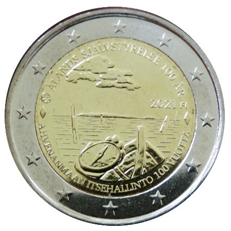 Finlande - 2 Euro, Åland Autonomy, 2021  (bag of 10)