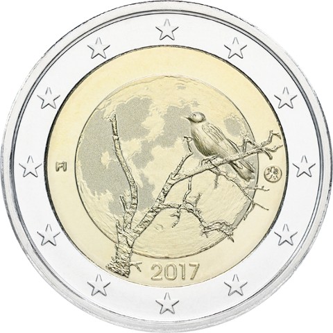 Finlandia - 2 Euro, la naturaleza finlandesa, 2017