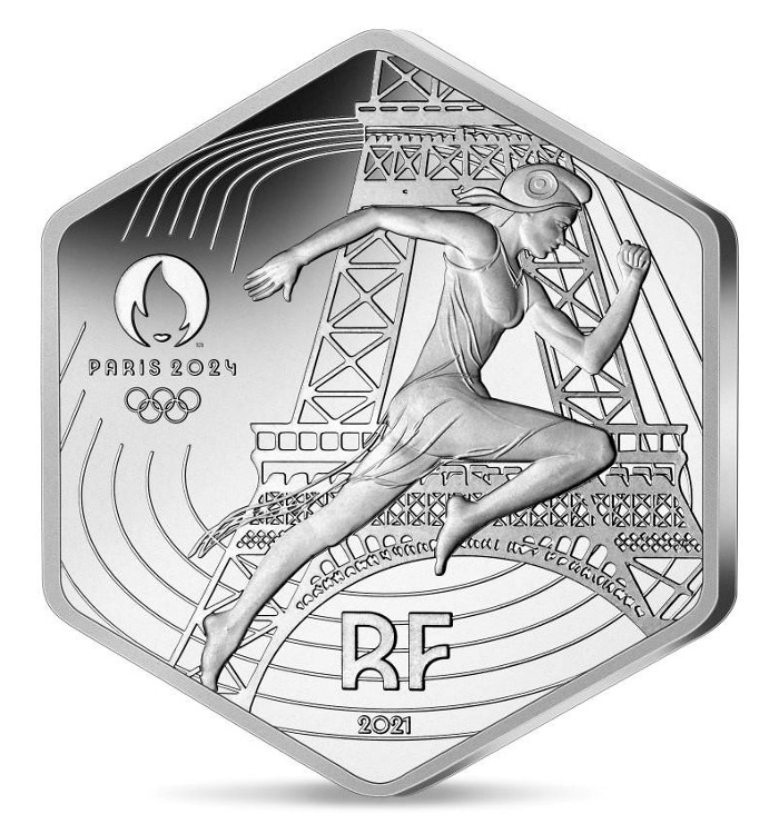 France - 10 Euro silver,  Marianne - Hexagonal, 2021