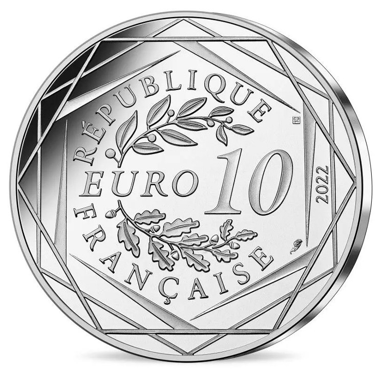 Γαλλία - 10 Ευρώ αργυρό Asterix Humour, 2022