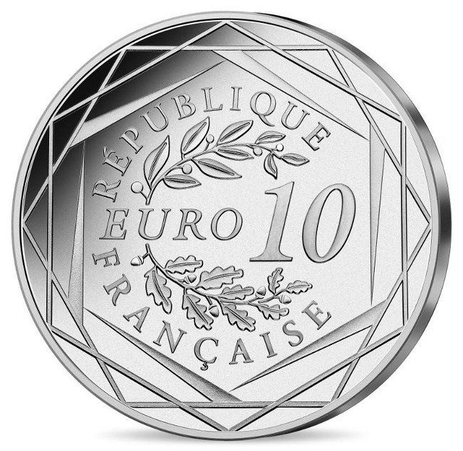 Γαλλία - 10 Ευρώ αργυρό BU, 50 ΧΡΟΝΙΑ SMILEY, 2022
