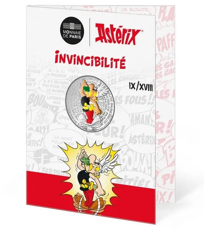 France - 10 Euro Silver Asterix invincibility, 2022