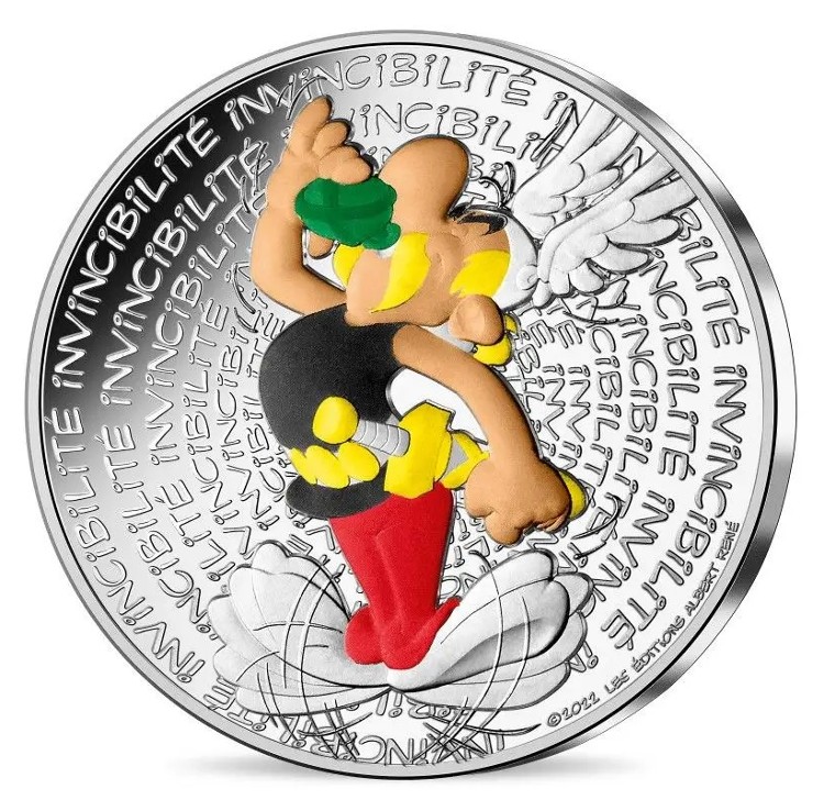 Francia - 10 Euro de plata, Asterix invincibility, 2022