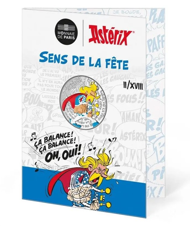 Francia - 10 Euro Argento, Asterix sense of celebration, 2022
