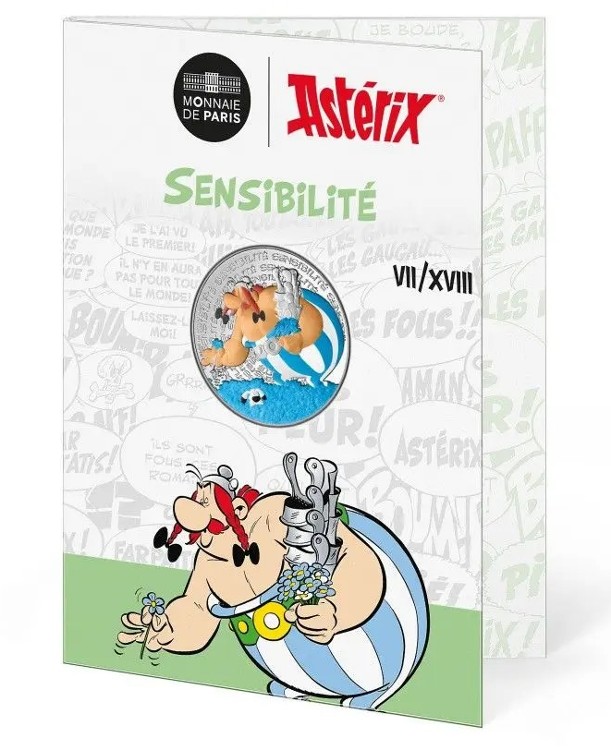 Francia - 10 Euro de plata, Asterix Sensibility, 2022