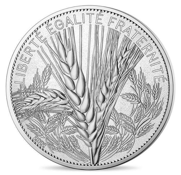 Francia - 100 Euro silver BU, EL TRIGO, 2022