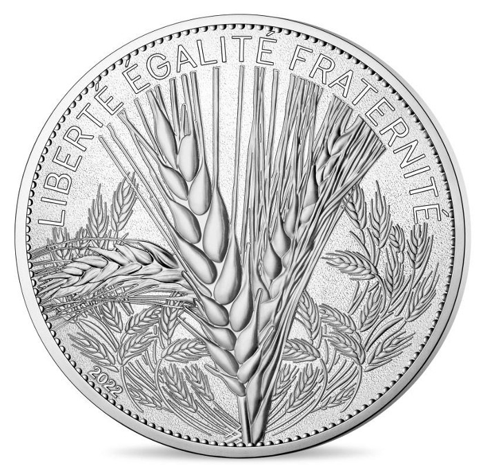 Francia - 20 Euro silver BU, EL TRIGO, 2022