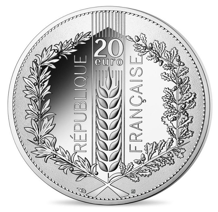 Frankreich - 20 Euro silver BU, DER WEIZEN, 2022