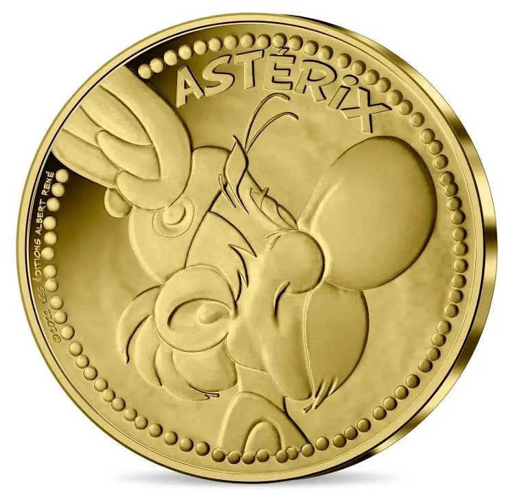 France - 250 Euro gold, Astérix, 2022
