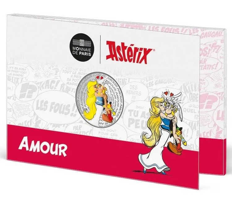 Francia - 50 Euro Argento, Asterix Amore, 2022