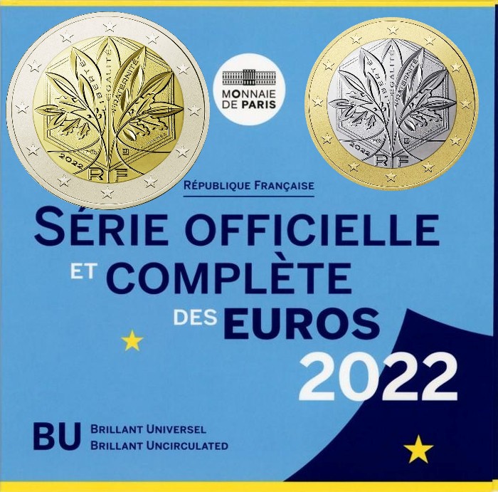 France - Serie Officiel BU Monnaies Euro 2022