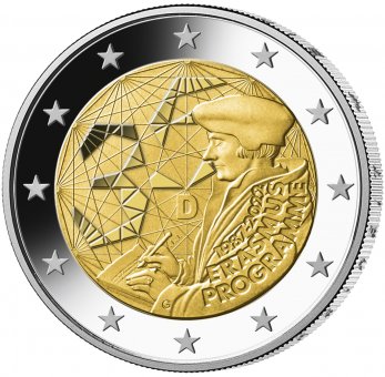 Germany – 2 Euro, ERASMUS PROGRAMME, 2022 (A,D,F,G,J)