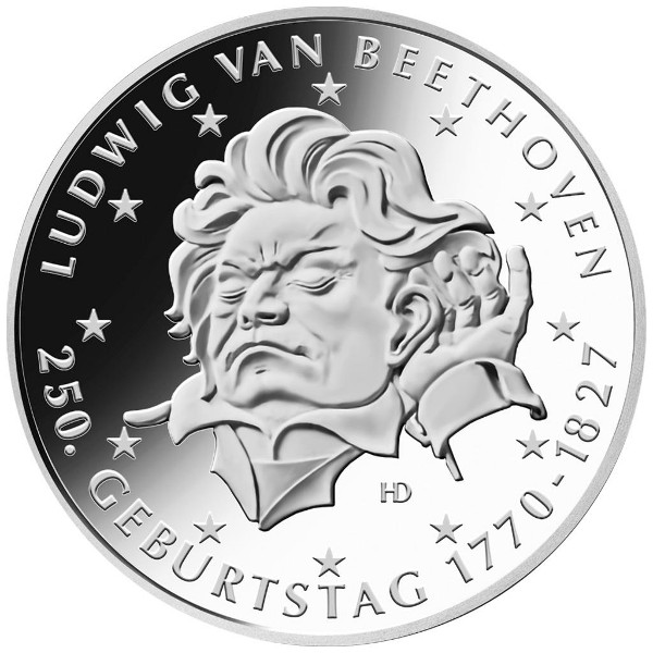 Germania - 20 Euro Argento FS, Ludwig van Beethoven, 2020