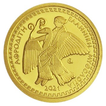 Greece - 100 Euro gold, OLYMPIAN GODDESS APHRODITE, 2021