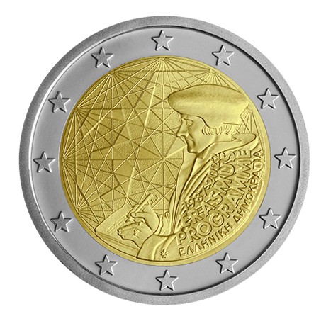 Grece - 2 Euro, ERASMUS PROGRAMME, 2022 (coin card)