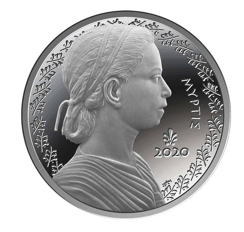 Grecia - 5 Euro argento proof (FS), MYRTIS, 2020