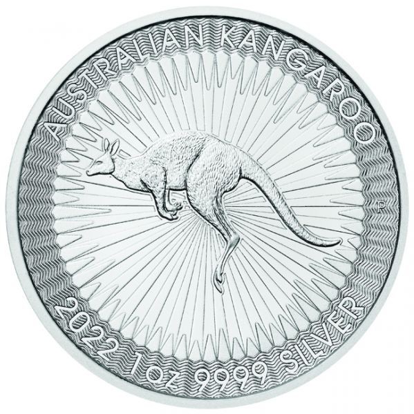 Australia - Moneda de plata 1 oz, Canguro, 2022