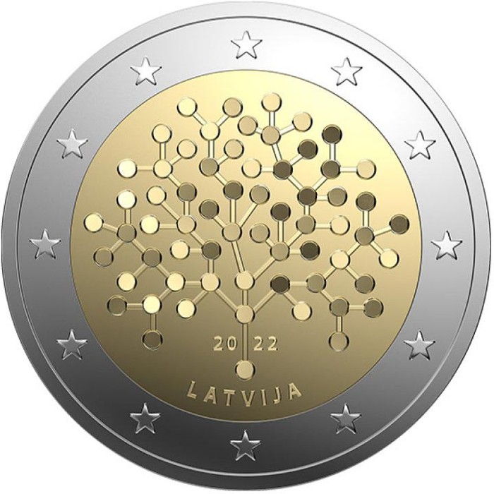 Latvia - 2 Euro, Financial Literacy, 2022