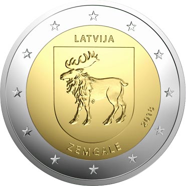 Letonia - 2 Euro Zemgale, 2018